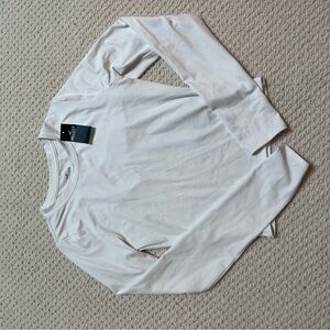 Hollister White Long Sleeve Tee Classic Cotton